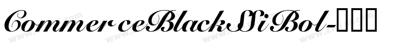 CommerceBlackSSiBol字体转换