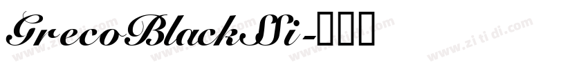 GrecoBlackSSi字体转换