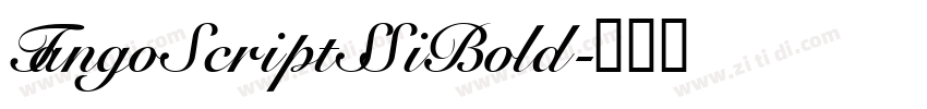 TangoScriptSSiBold字体转换