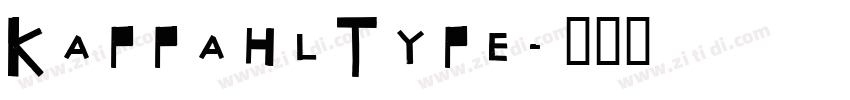 KappahlType字体转换