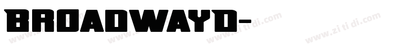 BroadwayD字体转换