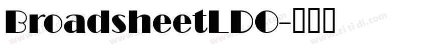 BroadsheetLDO字体转换