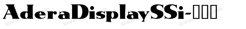AderaDisplaySSi字体转换