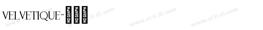 velvetique字体转换
