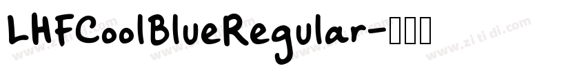 LHFCoolBlueRegular字体转换