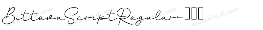 BittevaScriptRegular字体转换