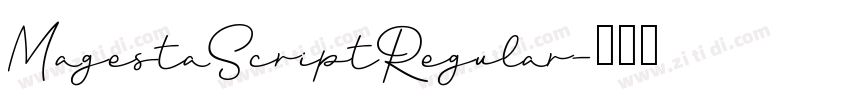 MagestaScriptRegular字体转换