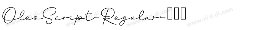 OleoScript-Regular字体转换