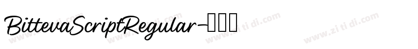 BittevaScriptRegular字体转换