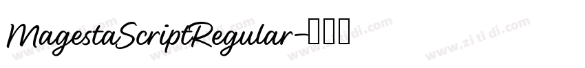 MagestaScriptRegular字体转换