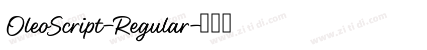 OleoScript-Regular字体转换
