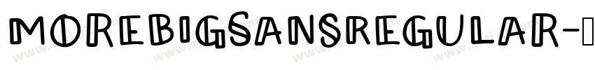 MorebigSansRegular字体转换