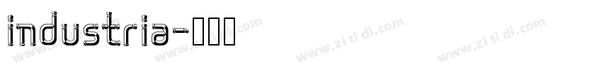 industria字体转换