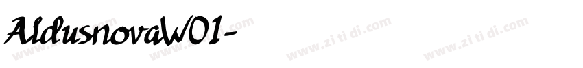 AldusnovaW01字体转换