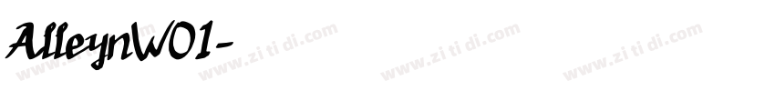 AlleynW01字体转换