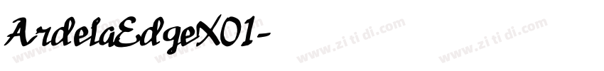 ArdelaEdgeX01字体转换