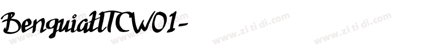 BenguiatITCW01字体转换