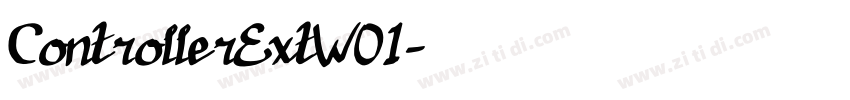 ControllerExtW01字体转换