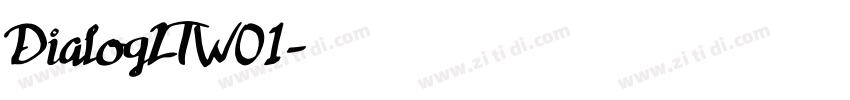 DialogLTW01字体转换