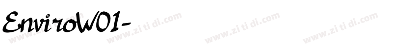 EnviroW01字体转换
