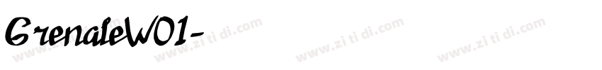 GrenaleW01字体转换