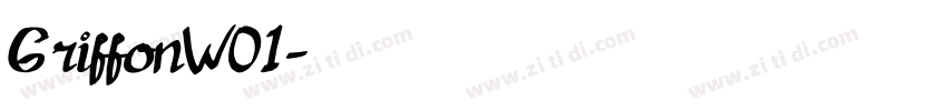 GriffonW01字体转换