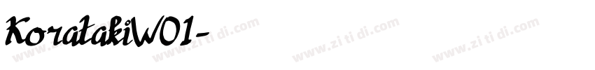 KoratakiW01字体转换