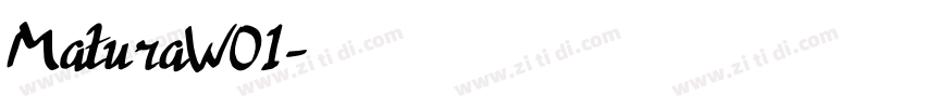 MaturaW01字体转换