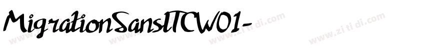 MigrationSansITCW01字体转换