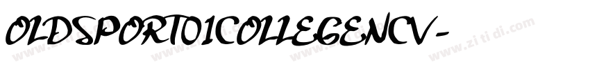 OLDSPORT01COLLEGENCV字体转换