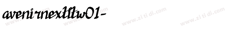 avenirnextltw01字体转换
