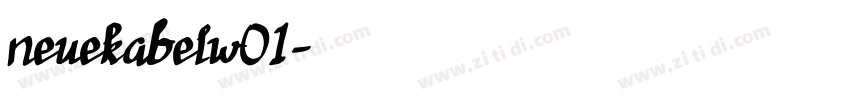 neuekabelw01字体转换