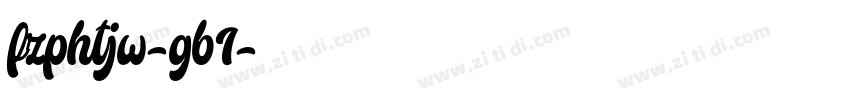 fzphtjw-gb1字体转换