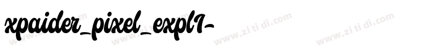 xpaider_pixel_expl1字体转换