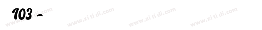 字魂103号字体转换