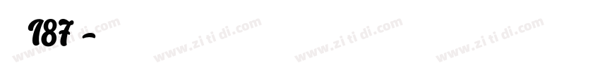 字魂187号字体转换