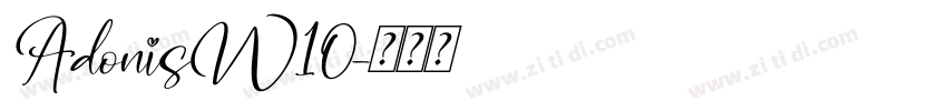 AdonisW10字体转换