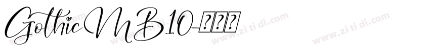 GothicMB10字体转换