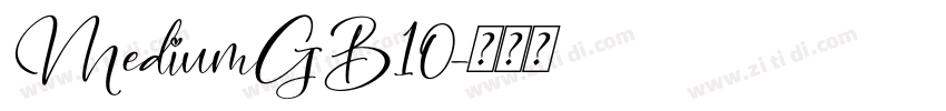 MediumGB10字体转换