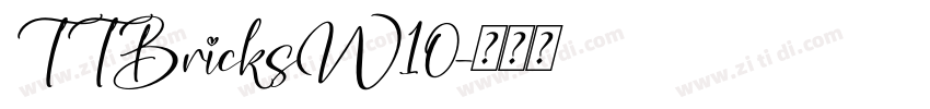 TTBricksW10字体转换
