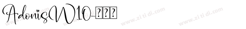AdonisW10字体转换