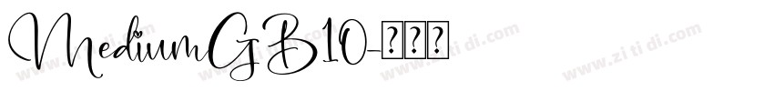 MediumGB10字体转换