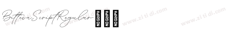 BittevaScriptRegular字体转换