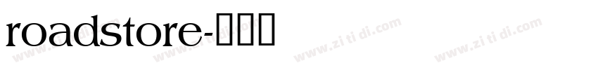roadstore字体转换