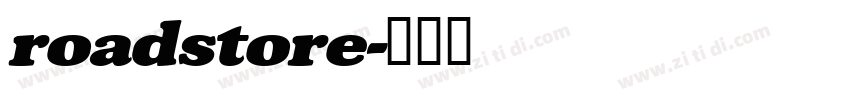 roadstore字体转换