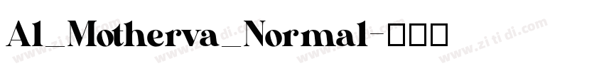 Al_Motherva_Normal字体转换