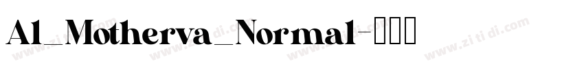 Al_Motherva_Normal字体转换