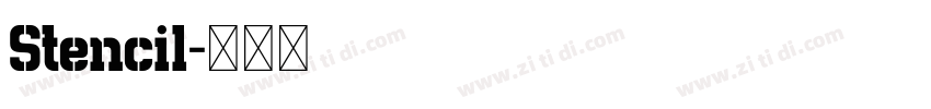 Stencil字体转换