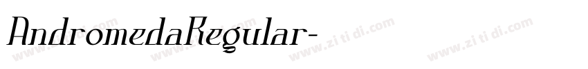 AndromedaRegular字体转换