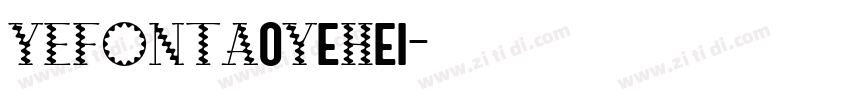 YEFONTAoYeHei字体转换